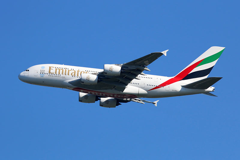Emirates Airbus A380 Flugzeug